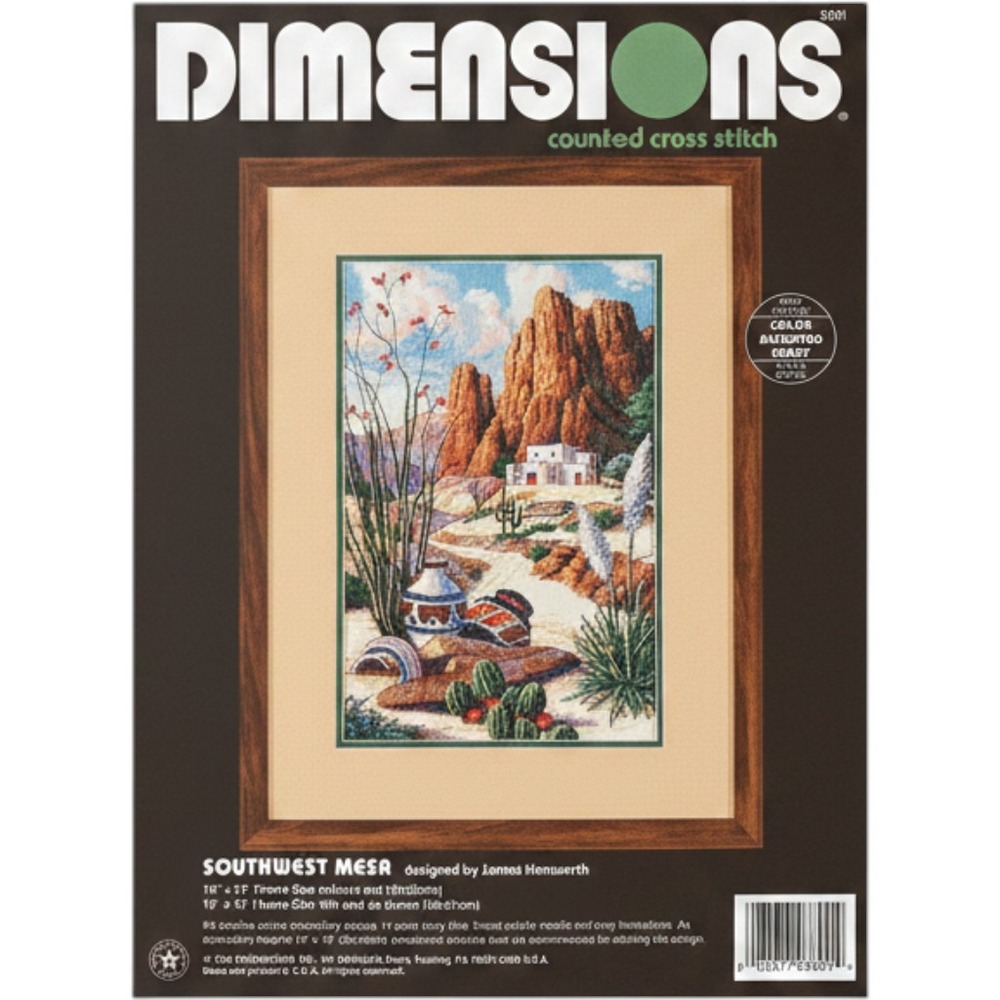 Dimensions Cross Stitch Kit Multicolor New & Sealed Southwest Mesa 3801 Vintage